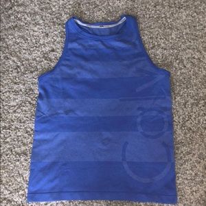 Calvin Klein Blue Racerback Athletic Tank Top